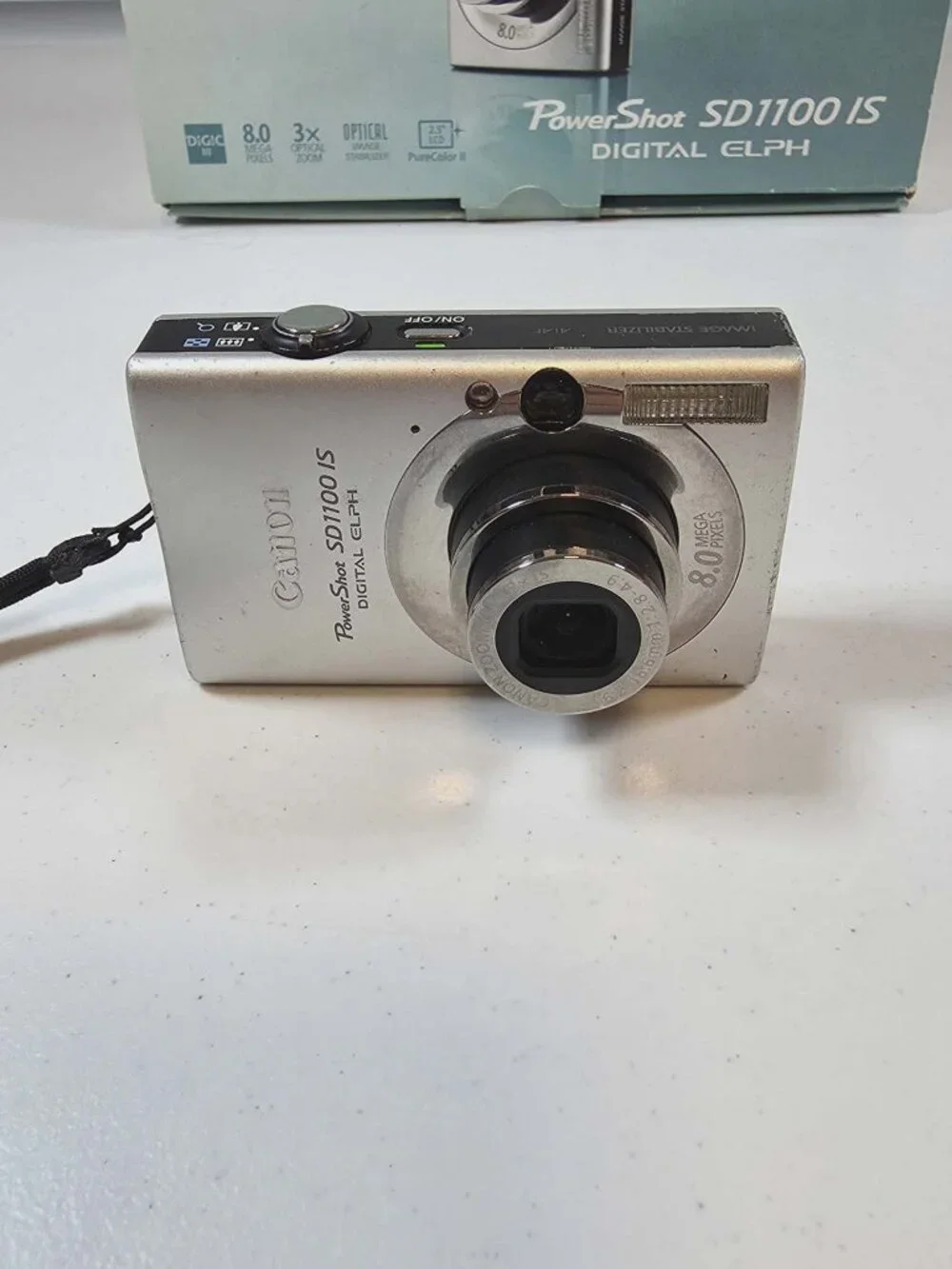 CANON POWER SHOT SD1100 IS DIGITAL ELPH SILVER CAMERA **READ**